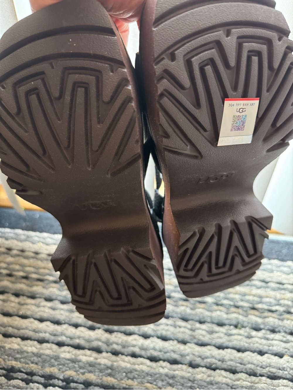 UGG New Heights Ankle Strap Heeled Platform Sandals - Picture 9 of 12